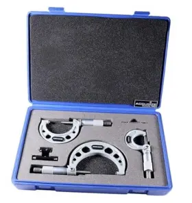 Eg00-0903 Accusize Co. Ltd. 0-3 Inch X .0001ftft Ultra-precision M-type Outside Micrometers Carbide Tipped