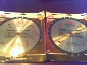 201176 Ace Two 8-1/4 Inch X 24 Tooth Carbide Tipped Saw Blades