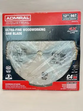 62730 Admiral Ultra Fine Crosscut 12 Inch Circular Saw Blade 96 Carbide Teeth