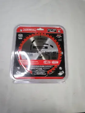 62734 Admiral 7-1/4 Inch 40t Finishing Circular Saw Blade #62734 Brand New Sealed