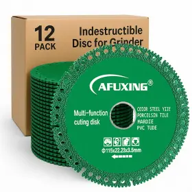 Qgp-3045-12 Afuxing Indestructible Disc For Grinder 4 1/2 Inch 12pack 2.0 Fo