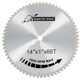 Agt 789610647828 14 Inch Carbide Tipped Metal Steel Cutting Saw Blade
