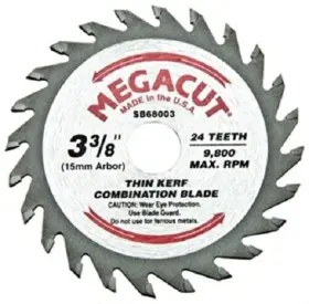 Sb68003 Alfa Tools 3-3/8 Inch X24t Combined Carbide Tipped Saw Blade