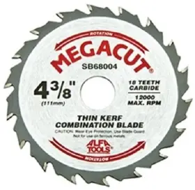 Sb68004 Alfa Tools 4-3/8 Inch X18t Combined Carbide Tipped Saw Blade