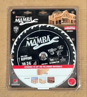 Ma10024 Amana Mamba 10 Inch Circular Saw Blade Carbide Thin Kerf Ripping 5/8 Bore
