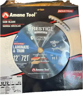 612721c Amana Tool Carbide Tipped Saw Blade 12 Inch 72 Teeth. 1 Bore Prestige Series