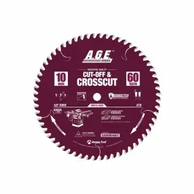 Md10-600r Amana Tool 738685016008 A.g.e. Series - Crosscut 10 Inch X 60t Atb 5/8 Bore