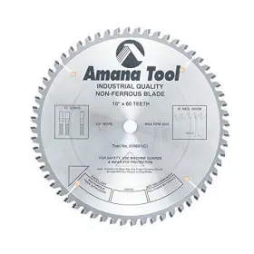 510601 Amana Tool 738685516010 Carbide Tipped Aluminum And Non-ferrous Metals 10 Inch Dia X 60t Tcg