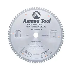 512721 Amana Tool 738685527214 Carbide Tipped Aluminum And Non-ferrous Metals 12 Inch Dia X 72t Tcg