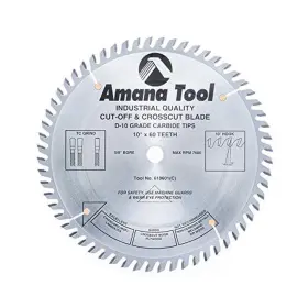 610601 Amana Tool 738685610619 Carbide Tipped Heavy Duty General Purpose 10 Inch Dia X 60t Tcg De
