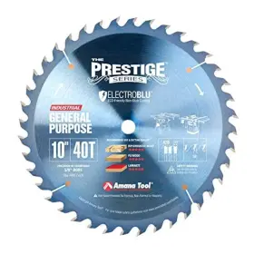 Pr1040c Amana Tool 738685771402 Electro-blu Carbide Tipped Prestige General Purpose 10 Inch Dia 40t A