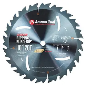 Rb1020c Amana Tool Electro-blu Carbide Tipped Euro Rip With Cooling Slots 10 Inch Dia X