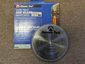 Tb10801 Amana Tool 10 Inch Carbide Tipped Laminate/mdf/plastics Saw Blade 80t Tcg