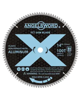 Angelsword Csbax-14 14 Inch 100t Aluminum Miter Saw Blade/chop Blade 1 Arbor For