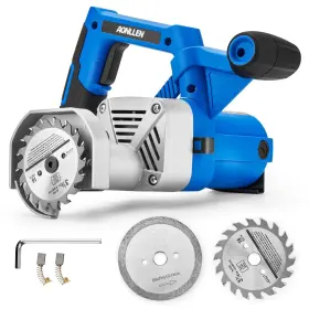 Aonllen 750439129789 Toe Kick Saw 3-3/8 Inch 6.8 Amp Electric Circular With 2pcs Carbid