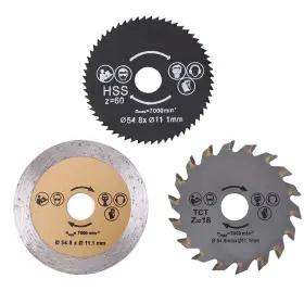 Asixx 763741519384 Circular Saw Blade 3 Types 2-1/4 -inch Genera