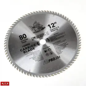 Ate 789610586622 12 Inch X 80 Tooth Carbide Tipped Saw Blade