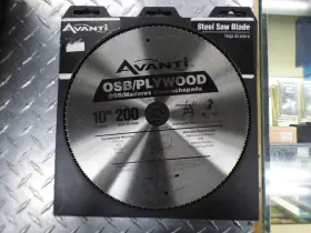 Avanti 008925083979 10 Inch X 200-tooth Osb/plywood Ripping Durable Circular Saw Cutting Tool Blade