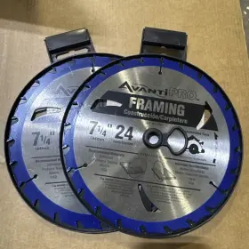 Avanti Pro 008925084044 7-1/4 Inch Framing Circular Saw Blade 24 Tooth 2 Pack / Blades