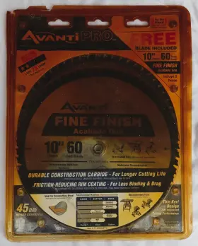 Avanti Pro 008925088080 2 - 10 Inch Saw Blades-60 Teeth/fine Finish-brand New In Original Package