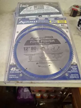Avanti Pro 084126712345 12 Inch 80t Fine Finish Saw Blade 2-pack Thin Kerf