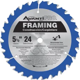 Avanti Pro 313044665648 5-1/2 Inch X 24-tooth Framing Circular Saw Blade