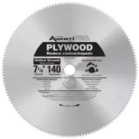 Avanti Pro 445016983917 7-1/4 Inch X 140-tooth Plywood Circular Saw Blade