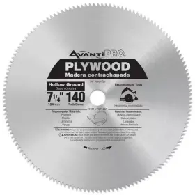 Avanti Pro 445023538568 7-1/4 Inch X 140-tooth Plywood Circular Saw Blade