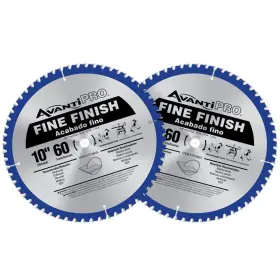 Avanti Pro 705353237867 10 Inch X 60-tooth Fine Finish Circular Saw Blade Value Pack 2-pack