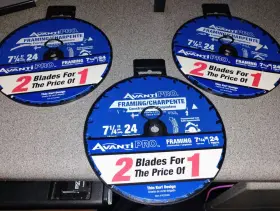 Avanti Pro 705353478116 Framing Circular Saw Blade Wood Cutting 7-1/4 Inch X 24-tooth 6 Blades