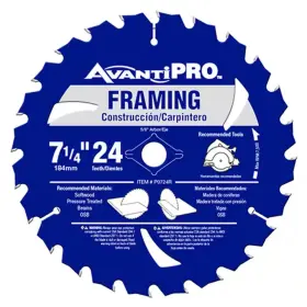 Avanti Pro 705353524011 7-1/4 Inch X 24-tooth Framing Circular Saw Blade
