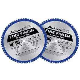Avanti Pro 705353645716 10 Inch X 60-tooth Fine Finish Circular Saw Blade Value Pack 2-pack