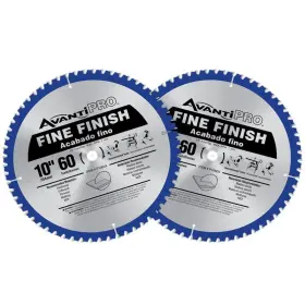 Avanti Pro 744759988546 10 Inch X 60-tooth Fine Finish Circular Saw Blade Value Pack 2-pack