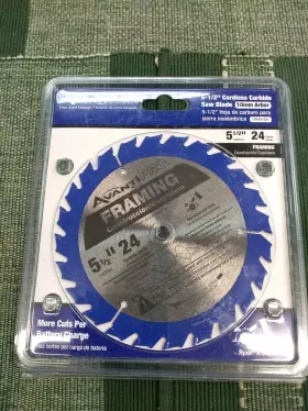 P0524x Avanti Pro 5-1/2 Inch X 24-tooth Framing Cordless Carbide Circular Saw Blade
