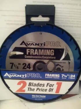 P0724r2 Avanti Pro 7-1/4 Inch Wood Circular Saw Blades 24 Teeth Lot Of 6 X 3 Sets
