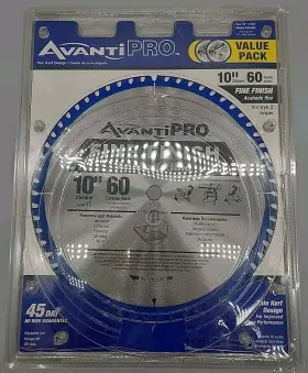 P106060pp Avanti Pro 10 Inch 60 Tooth Carbide Fine Finish Miter Table Saw Blade Only 1
