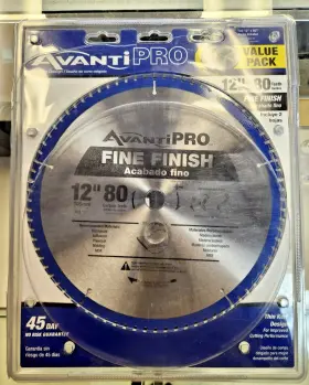 P128080pp Avanti Pro 12 In Miter Saw Blades 80 Tooth Fine Finish Inch Single Blade