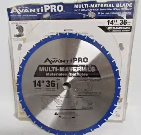 P1436x Avanti Pro 14 Inch 36 Teeth Multipurpose Wood Nails Soft Metal Circular Saw Blade