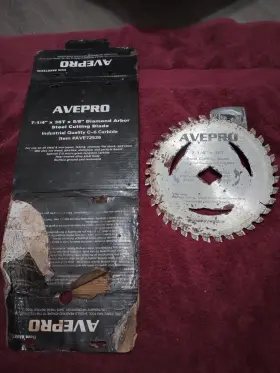Ave72536 Avepro 7-1/4-inch Circular Saw Blade 36 Teeth 5/8 Arbor Carbide Steel