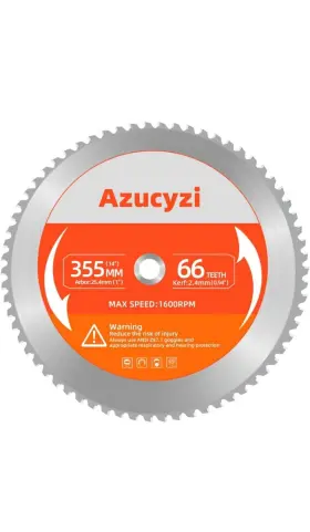 B0dk51l536 Azucyzi 14 Inch Metal Cutting Saw Blade Replacement - Compatible With For Evolution