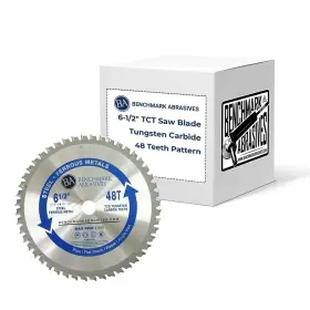 Benchmark Abrasives 752830532649 61/2 Inch Tct Saw Blades Tungsten Carbide Tipped Circular Metal Cutting F