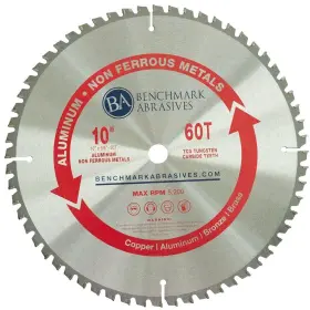 Benchmark Abrasives 752830535046 10 Inch Tct Saw Blade With 5/8 Arbor Circular Blades Fo