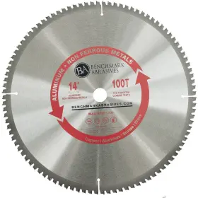 Benchmark Abrasives 752830535640 Tct Saw Blade 14 Inch Tungsten Carbide Tipped Circular With 5/8 Ar