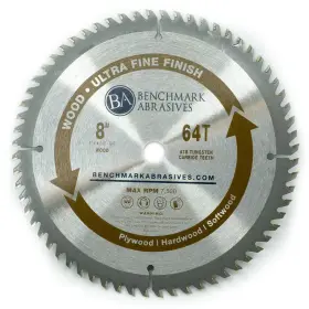 Benchmark Abrasives 752830579842 Tct 8 Inch Circular Saw Blade Tungsten Carbide Tipped For Cutting Plywood