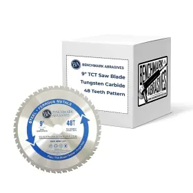 B0749ssqk4 Benchmark Abrasives Tct 9 Inch Circular Saw Blade Tungsten Carbide Tipped Metal