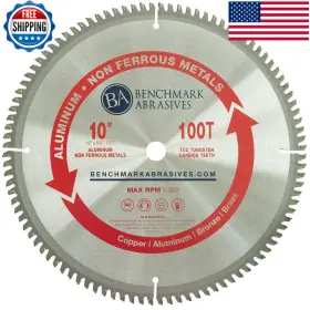Benchmark Abrasives B075fzks6j 10 Tct Saw Blade Tungsten Carbide Tipped Circular