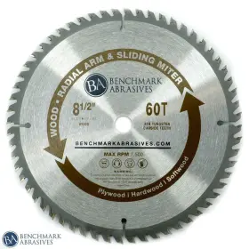 Benchmark Abrasives B07ycsj97w Tct 8 1/2 Inch Circular Saw Blade Tungsten Carbide Tipped