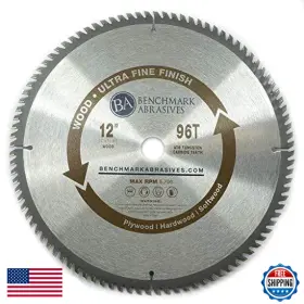 Benchmark Abrasives B084hn7qlt 12 Tct Saw Blade Tungsten Carbide Tipped Circular