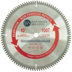 Bm-tca1000100t Benchmark Abrasives 10 Inch Tct Saw Blade Tungsten Carbide Tipped Circular