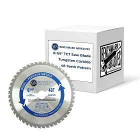 Bm-tcm0814048t Benchmark Abrasives Tct 8 1/4 Inch Circular Saw Blade Tungsten Carbide Tipped Metal Cutting